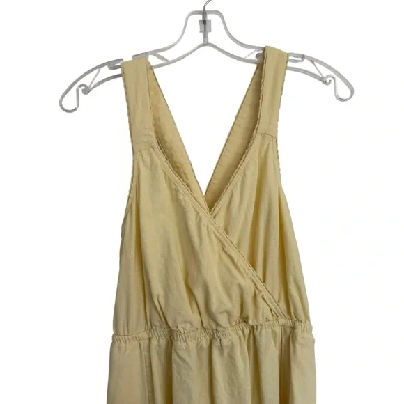 Butter Yellow Universal Thread Linen Blend Maxi Dress Medium‎ - Picture 4 of 10